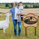 Personalized Metal Farm Signs, Custom Rustic Ranch Decor, Farmhouse Outdoor Decor, Custom Last Name Sign, Large Metal Wall Art, Outdoor Barn Sign, Family Farm Sign, Farmer Ranch Gifts by CozyNest Decor