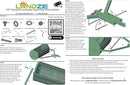 LANDZIE Lawn & Garden Spreaders - 44 Inch Heavy Duty Metal Mesh Basket Push/Tow Spreader - Compost, Peat Moss, Top Soil, Mulch - Durable Lightweight Multi-Purpose Yard Care Equipment - Manure Spreader by GreenHaven Gardens