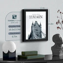 11x14 Picture Frame Set - 3 Pack, Textured Black Solid Wood, HD Tempered Glass, Wall Gallery Photo Frame by CozyNest Decor