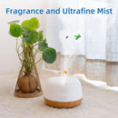 ASAKUKI Essential Oil Diffuser, 300ml Ultrasonic Aromatherapy Oil Humidifier with 7 Colors Lights 2 Mist Mode for Home by TinyTreasures Baby Boutique
