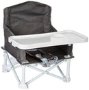 Regalo My Chair 2-in-1 Portable Travel Booster Seat & Activity Chair, Bonus Kit Includes, Oversized Removable Tray with Cup Holder, Gray by TinyTreasures Baby Boutique