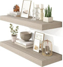 Heimlove 36 Inch Floating Shelves for Wall Set of 2,Wall Shelves for Storage & Decor - Heavy Duty with Invisible Brackets,Perfect for Living Room,Bedroom,Home Office-Grey by CozyNest Decor
