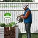 8x4x2 ft Outdoor Raised Garden Bed, Large Metal Planter Raised Beds, Planters for Outdoor Plants for Vegetables, Flowers, Herbs, Fruits, and Succulents.(4 Pcs) by CozyNest Decor