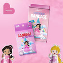 BioSwiss Bandages, Princess Shaped Self Adhesive Bandage, Latex Free Sterile Wound Care, Fun First Aid Kit Supplies for Kids, 24 Count by TinyTreasures Baby Boutique