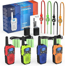 Walkie Talkies for Adults- WokTok Long Range 2 Way Radio, 3000MAH Rechargeable AA Batteries for Held Hiking Accessories Camping Gear Xmas Birthday, 2-in-1 Charging Cable,NOAA Weather Alert,4 Radios by TinyTreasures Baby Boutique