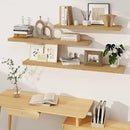 Fun Memories Floating Shelves, 8 Inch Deep Floating Shelves, Rustic Wood Fireplace Mantel 48 in Long, 48 x 8 Floating Wall Shelves for Living Room, Kitchen, Bedroom, Oak Color, 1 Pack by CozyNest Decor