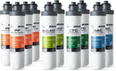 iSpring F10DS 2-Year Replacement Supply Filter Cartridge Pack Set for DS4B & DS4S - Sediment, Composite, Carbon Block and Post Carbon Filters by CozyNest Decor