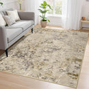 Nursery Rug for Baby Girl, 5x7 Beige Washable Rugs for Living Room Bedroom Dorm Non Slip, Stain Resistant Neutral Carpet Low Pile for Classroom, Dining Room, Kids Playroom by TinyTreasures Baby Boutique