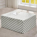Hobestluk Rectangle Ottoman Memory Foam Footrest for Couch with Removable Cover Large Floor Seating for Adults Ottoman Coffee Table for Living Room, Bedroom or Office (Plush GREYOLIVE, Footrest) by CozyNest Decor