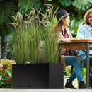 KOL Artificial 5ft 2-Pack Horsetail Reed Grass, 59in Tall Artificial Indoor Outdoor Fake Grass Plant, Home Office Decorative Artificial Plants in Pot Faux Plant Greenery, Wedding Decor Grass by CozyNest Decor