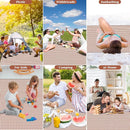 Picnic Blanket Waterproof Beach Rug 80''x80'' Picnic Mat Washable Lightweight with Handle Coffee Checkered for Hiking Travelling Outdoor Camping,Parks by TinyTreasures Baby Boutique