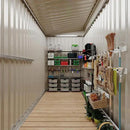 4x8 FT Metal Outdoor Lean to Storage Shed, Lean to Garden Shed Utility Tool Shed, Heavy-Duty Outdoor Metal Wall Side Storage Sheds by GreenHaven Gardens