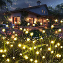 Solar Garden Lights, 8Pack 64LED Outdoor Firefly Lights Solar Decorations Lights Waterproof Firefly Lights Swaying in The Wind, Big Bulb Vibrant Firefly Lights for Yard Patio Pathway Decor Warm White by GreenHaven Gardens