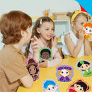 9 Pieces Happy Face Lacing Cards, 9 Double Sided Color Sewing Cards with 9 Colorful Laces, Educational & Learning Activity Games, Imagination Development Lacing Toys for Preschoolers, Kids by TinyTreasures Baby Boutique