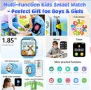 Smart Watch for Kids, 1.85" Fitness Tracker Pedometer Watch, Health, Sleep Monitor, Puzzle Games, Alarm Clock, Camera, Music Player, Torchlight, Activity, Gift Toys for 4 - 13 Years Old Boys and Girls by TinyTreasures Baby Boutique