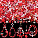Assorted 170-230PCS Red Acrylic Beads for Bracelet Making, Flower Bow Butterfly Candy GummyBear Aesthetic Bracelet Charms,Cute Beads for Jewelry Making DIY Necklace Keychain Phone Charm by TinyTreasures Baby Boutique