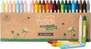Honeysticks Jumbo Crayons (24 Pack) - Non Toxic Crayons - 100% Pure Beeswax and Food Grade Colors - 24 Bright Colors - Large, Easy to Hold and Use - Preschool Art Supplies for Toddlers/Kids 3-5, 4-8 by TinyTreasures Baby Boutique