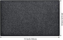 Profile Rubber Door Mat, 72x48inch, Heavy Duty, Entrance Doormat, Indoor and Outdoor, Waterproof, Easy Clean Shoe Scraper, Home Rug Welcome Mats for Entryway, Patio, Porch(Grey) by GreenHaven Gardens