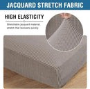 H.VERSAILTEX Super Stretch Individual Seat Cushion Covers Sofa Covers Couch Cushion Covers Slipcover Sets Thick Jacquard Textured Twill Fabric (1 Piece Sofa Cushion Cover, Taupe) by CozyNest Decor