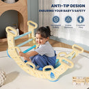 BlueWood 2025 8-in-1 Pikler Triangle Climbing Set Toddler Toys Indoor Baby Jungle Gym Climber Playground for Kids - Sky Blue by TinyTreasures Baby Boutique