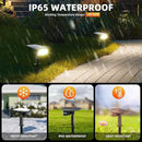 3 Brightness Modes Solar Outdoor Lights, 360 Degree Adjustable Lighting Angle with 40 LED's, Spotlights Outdoor Waterproof Auto On or Off Solar Garden Lights 8 Pack by GreenHaven Gardens