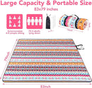PY SUPER MODE Picnic Blankets Extra Large, Waterproof Foldable Outdoor Beach Blanket Oversized 83x79” Sandproof, 3-Layer Picnic Mat for Camping, Hiking, Travel, Park, Concerts-Bohemian Brown by TinyTreasures Baby Boutique