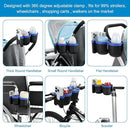 Accmor Stroller Cup Holder with Phone Holder, Bike Cup Holder, Universal Cup Holder for Uppababy Nuna Doona Strollers, 2-in-1 Cup Phone Holder for Stroller, Bike, Wheelchair, Walker, Scooter by TinyTreasures Baby Boutique