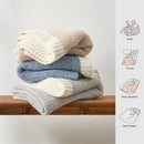 Snuggle Sac Twin XL Bed Blanket 66x90 inches, Super Soft Warm Beige Blankets for Bed, Living Room, Luxurious Microfiber Blanket Dupes, Heather Beige, 66x90 inches by TinyTreasures Baby Boutique