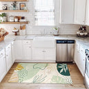 Lahome Washable Hallway Runner Rug - 2x4 Rugs for Bedroom Non-Slip Low-Pile Soft Bath Runner Rug Laundry Room Area Rug Botanical Print Throw Green Kitchen Mat Carpet Runner for Entrance Living Room by TinyTreasures Baby Boutique