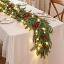 16FT Christmas Norfolk Pine Garland -1PCS, Artificial Pine Needles Garlands Faux Greenery Fake Garland for Holiday Fireplace,Table,Window,Stairs,Mante,Indoor Outdoor Decor by CozyNest Decor