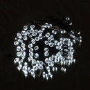 Pure Garden Solar Powered LED String Lights - 39-Foot Outdoor Lighting with 100 White Bulbs - Fairy Light with Steady or Twinkle Mode by GreenHaven Gardens