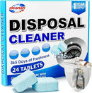 Foaming Garbage Disposal Cleaner and Deodorizer Tablets-24 Pack Food Disposal Cleaner, Quickly Eliminates Odors, XL Powerful Foaming Action, Refreshing Lemon Scent, Natural Ingredients, 1 Year Supply by CozyNest Decor