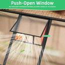 8x10 FT Outdoor Walk-in Greenhouse with Durable polyethylene Cover, Lockable Door, Adjustable roof Vent, and Ground Anchors. A Large, Sturdy Backyard Greenhouse Ideal for Patio, Lawn, and Gardening. by GreenHaven Gardens