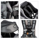 ClevrPlus Canyonero Camping Baby Backpack Hiking Kid Toddler Child Carrier with Stand and Sun Shade Visor, Black by TinyTreasures Baby Boutique