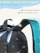 BLUEFAIRY Kids Backpack for Boys Elementary Primary Middle School Bags for Childs Book Bags Bookbags Lightweight Padded Straps Back to School Mochilas para Niños 17" Black/Blue by TinyTreasures Baby Boutique