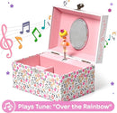 Jewelkeeper Girls Musical Jewelry Box - Durable Pine Fiberboard with Pink Lining - Kids Jewelry Box - The Beautiful Dreamer Tune - Gifts for Girls - Fairy Jewellery Box - 6x4x3.5in by TinyTreasures Baby Boutique