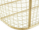 Deco 79 Metal Decorative and Functional Storage Basket Deep Basket Organizer with Round Handles, Basket for Storage 20" x 18" x 19", Gold by GreenHaven Gardens