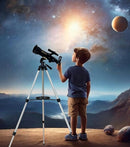 SpectrumOI Telescope for Kids & Adults - Astronomy Gift, 70mm Aperture Refractor with Carry Bag & Phone Holder by TinyTreasures Baby Boutique