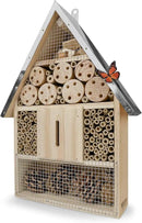 Premium Weatherproof Insect Hotel - Durable Bug House, Bee Home Box for Garden - Ideal Habitat for Bees, Ladybirds, Butterflies - Enhance Biodiversity & Eco-Balance by GreenHaven Gardens