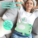 Microwave Heating Pad for Pain Relief, 16" x 11" Microwavable Heating Pads for Cramps, Back Pain, Neck Shoulder, Muscles, Knee, Joints, Natural Heat Pack Moist Heat, Mint Axolotl by CozyNest Decor