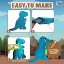 MOMOTOYS Dinosaurs World Beginner Sewing Kit for Kids Ages 7+ – Includes 9 Kids Sewing Projects w/Tools & Art Supplies – DIY Felt Crafts for Girls & Boys, Gifts for 7, 8, 9, 10, 11, 12 Year Old by TinyTreasures Baby Boutique