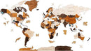 HYPERI Multilayered 3D Wooden World Map Wall Decor, Wood Art Wall Decor, Mapa Mundi Para Pared, World Maps and Push Pins, Christmas, Valentine's Day Gifts For Dad, Mom, Boss, Husband, Wife (Large) by CozyNest Decor