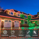 150ft LED Rope Lights Outdoor, 1080 LED Connectable and Flexible Tube Lights with 8 Modes, Waterproof LED Rope Lighting for Garden, Patio, Pool, Bedroom, Party, Indoor Outdoor Christmas Decor (Red) by GreenHaven Gardens