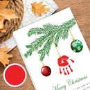 SHLINCO Handprint Keepsake DIY Kit, Baby's First Holiday Keepsake, Christmas Winter Decoration, Kids Family Footprint Art, 7.8x9.8 Inch Canvas, Suitable For Desktop Wall Ornaments by TinyTreasures Baby Boutique