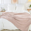NEXHOME PRO Super Soft Throw Blankets for Couch, Reversible Warm Blanket Cozy Knit Blankets for Women, Fuzzy Plush Lightweight Throws for Sofa, Bed, Picnic, Heather Terracotta, 50 x 60 inches by TinyTreasures Baby Boutique