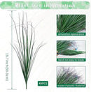48Pcs Artificial Grass Plants, Faux Shrubs Wheat Grass, Artificial Tall Grass Fake Plants for Outdoor Decor,Artificial Greenery Stems Weed for Room Indoor Home Decor（Green Purple Tail） by GreenHaven Gardens