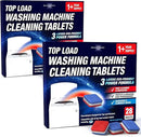 Washing Machine Cleaner Tablets 56 Pack for HE Top Load - Eco Friendly Washer Machine Cleaning Tablets - 3 Layers Septic Safe Wash Machine Full Deodorizer Descaler Protector - 2 Plus Year Supply by CozyNest Decor