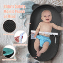 Changing Pad, Wipeable Diaper Changing Pad with Safety Belt for Changing Table, Nursery, Dresser, EVA Non-Slip Baby Changing Table Pad, Black by TinyTreasures Baby Boutique
