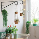 Plant Hangers Outdoor (2 Pack-15.5 Inch Black) Plant Hooks Heavy Duty Iron Plant Hanger Hook for Wall, Hanging Plant Bracket for Planters, Bird Feeders, Lanterns, Wind Chimes, Outdoor by GreenHaven Gardens