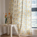 Sutuo Home Boho Curtain Semi-Blackout Colorful Florals Print Cotton Linen Fabric, Handmade Tassels Rod Pocket Bohemian Farmhouse Country Window Drapes for Living Bedroom, 59" W x 84" L, 1 Panel by CozyNest Decor